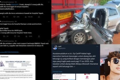 Tuduh Individu Guna Alasan Kemalangan Bawa Lari Kutipan RM55K Dari Twitter, Ini Penjelasan Sebenarnya