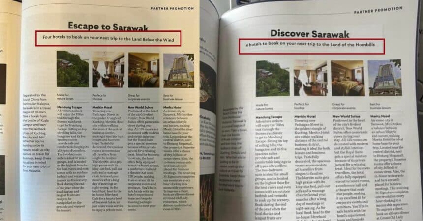 Tular Guna Slogan 'Negeri Bawah Bayu' Untuk Sarawak, Majalah Airline Ini Betulkan Kesilapan