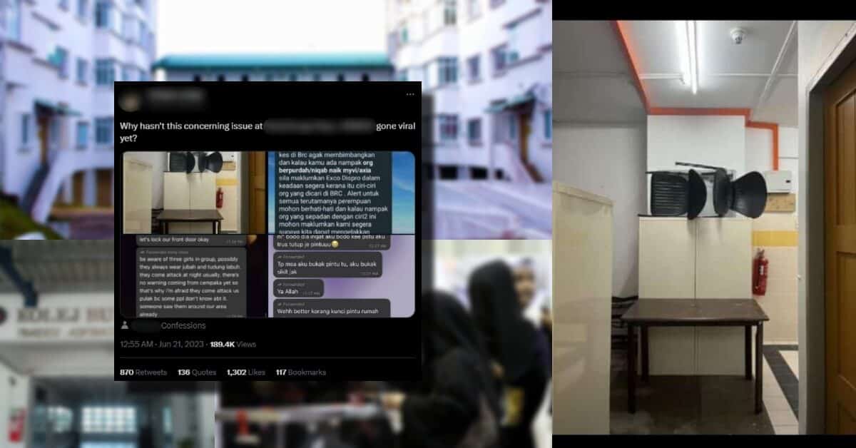 Tular Kolej Di Samarahan Dimasuki 3 Individu Berniqab, Pelajar Berang Tiada Tindakan Diambil