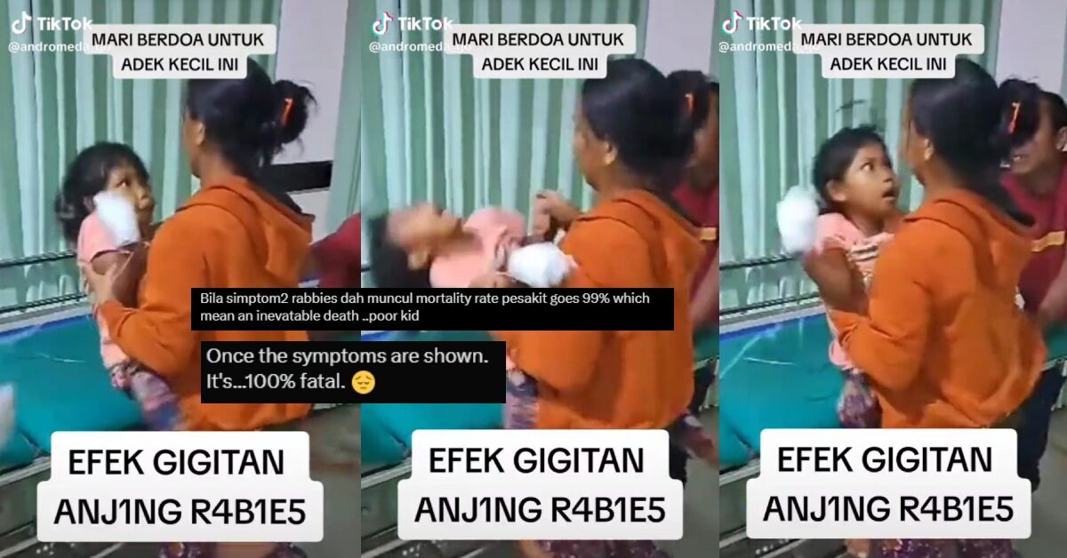 [VIDEO] Lewat Dapatkan Rawatan, Tular Kanak-Kanak Tunjuk Simptom Gigitan Rabies Undang Prihatin Netizen