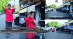 [VIDEO] Siap Sembah Kereta Dan Tunjuk Jari Tengah, Netizen Risau Lihat Lelaki Berbaju Merah Di Kuching