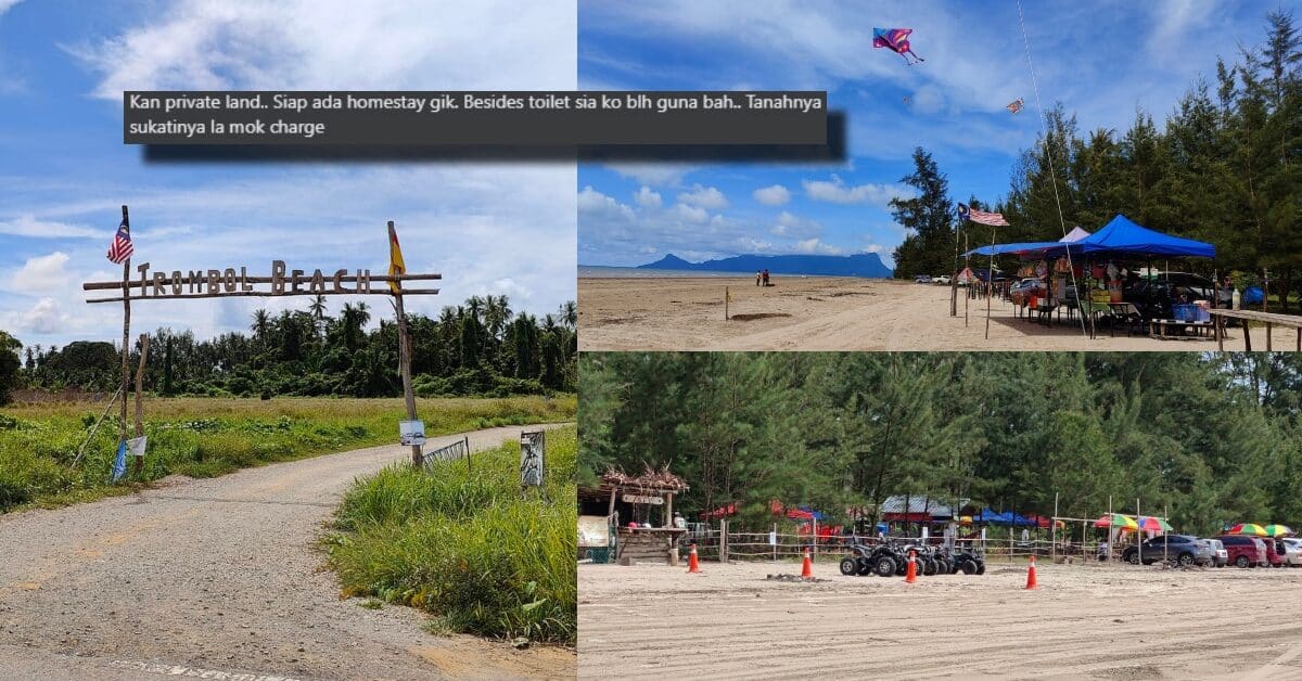 'Wajar lah Kenakan Bayaran', Isu Bayaran Masuk Pantai Trombol Cetus Debat Netizen