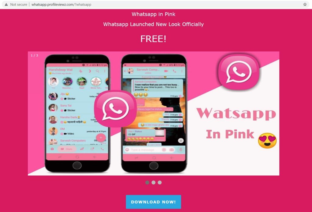 SKMM Gesa Orang Ramai Jangan Muat Turun Aplikasi Malware, 'WhatsApp Pink'