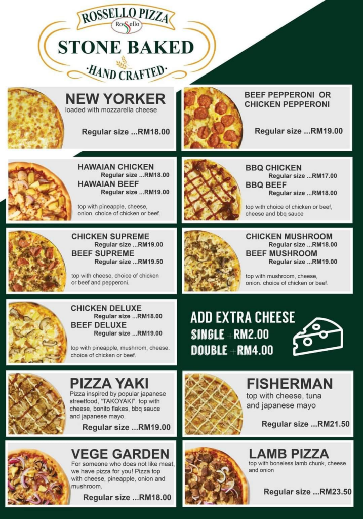 Pizza Stone Baked Di Sarawak, Anda Perlu Cuba Menu Lazat Ini Di Rossello Pizza