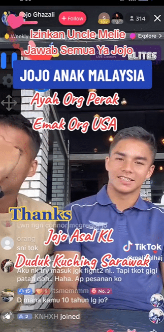 Dari Kuala Lumpur Dan Dibesarkan Di Kuching, Jojo Jawab Persoalan Netizen Menerusi Live Tiktok
