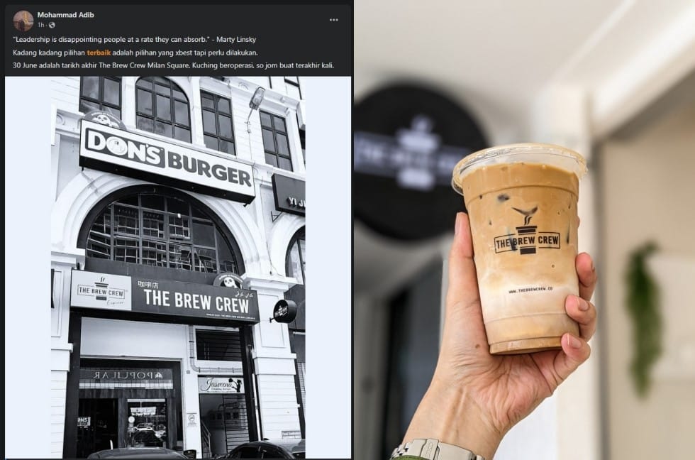 Terkenal Dengan Minuman Borneo Latte, Brew Crew Cawangan Milan Square Bakal Ditutup