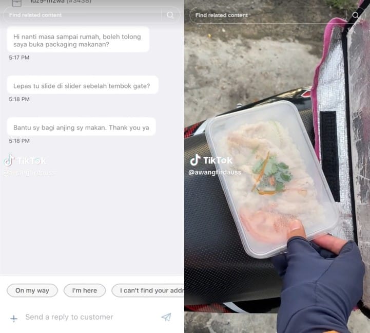 Siap Ada Gelongsor, Abang Foodpanda Di Miri Bagi Makan Anjing Peliharaan Buat Netizen Terhibur
