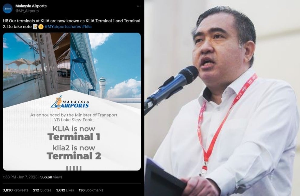 KLIA Dan KLIA 2 Kini Tukar Nama Menjadi Terminal 1 Dan Terminal 2