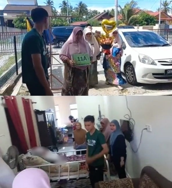 Tak Dapat Hadir Ambil Result SPM Sebab Jaga Ibu Sakit, Cikgu Datang Bawa 'Hadiah' Undang Sebak