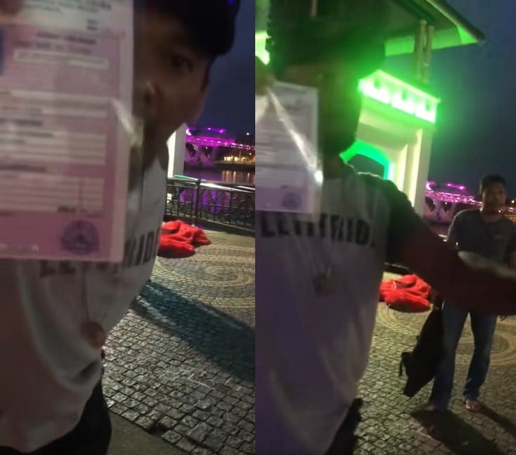 Gara-Gara Berebut Kawasan Di Waterfront Kuching, Tular Video Perang Mulut Minta Tunjuk Permit