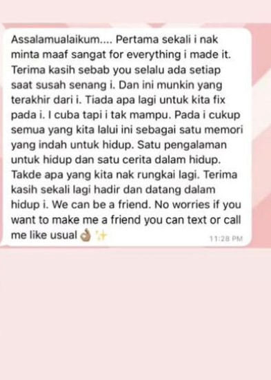 4 Sekawan Geli Dengan Lelaki Bodoh English Hantar Mesej Perpisahan