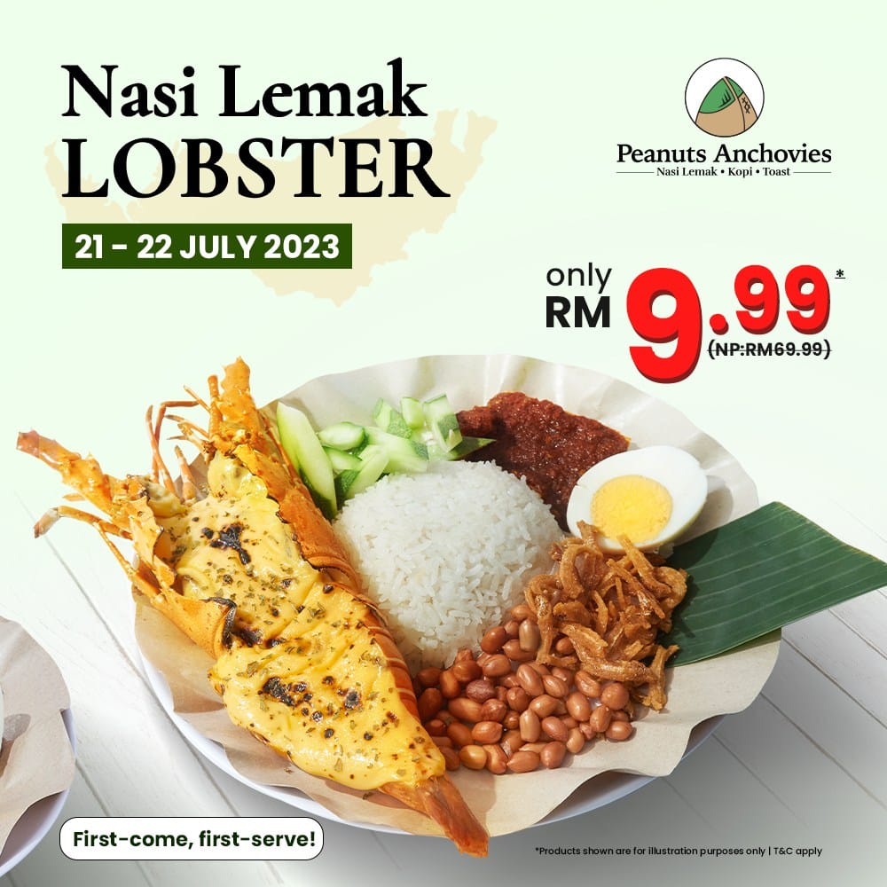 Nasi Lemak Lobster Dengan Harga RM9.99 Sahaja, Di Jalan Tun Jugah