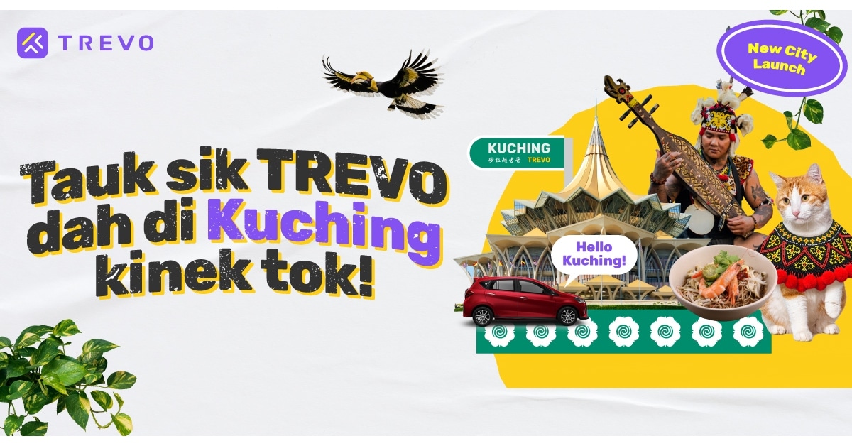 Anda Boleh Sewa Kereta Di Hujung Jari Sahaja, Kini Trevo Lancarkan Di Kuching