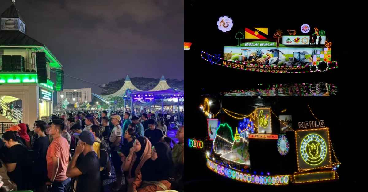 'Comeback' Selepas 10 Tahun, Ribuan Pengunjung Banjiri Tebingan Kuching Demi Raptai Kapal Berhias