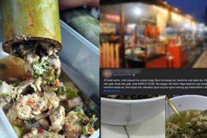 Individu Kembang Tekak Jumpa Kepala Dan Ekor Cicak Dalam Ayam Pansuh Di Sarawak