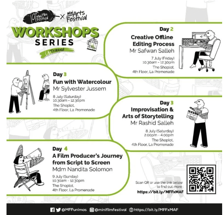 Mini Filem Festival ke-19 × Mini Art Festival di La Promenade Mall, 6 hingga 9 Julai