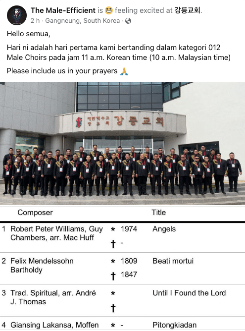 Kelab Koir Dari Sabah, The Male Efficient Berentap Di Korea Selatan Hari Ini