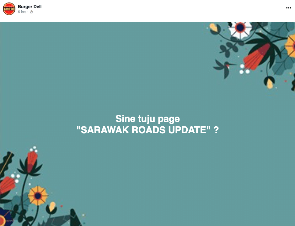 Page Sarawak Roads Update Hilang, Netizen Kebingungan