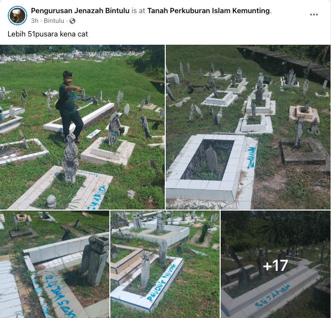 51 Pusara Kena Conteng, Di Perkuburan Islam Kemunting Bintulu