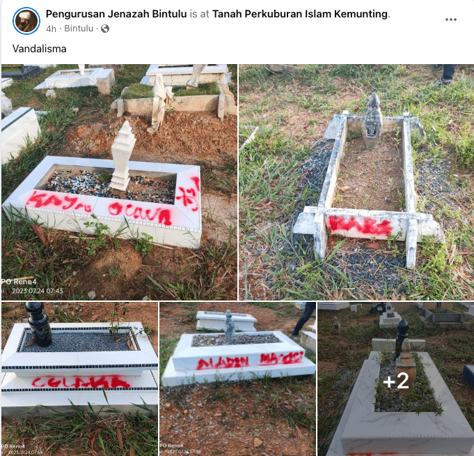 51 Pusara Kena Conteng, Di Perkuburan Islam Kemunting Bintulu
