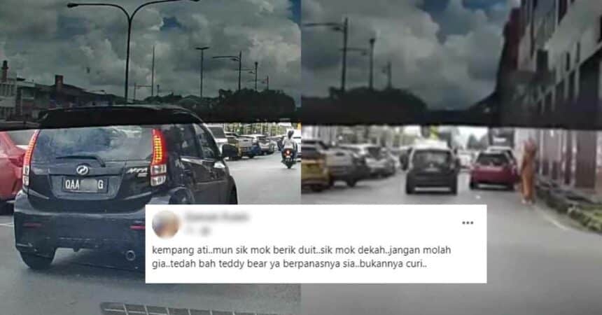 Selamba Baling Botol Pada Maskot, Warga Kuching 'Sekolahkan' Pemandu King Myvi Ini