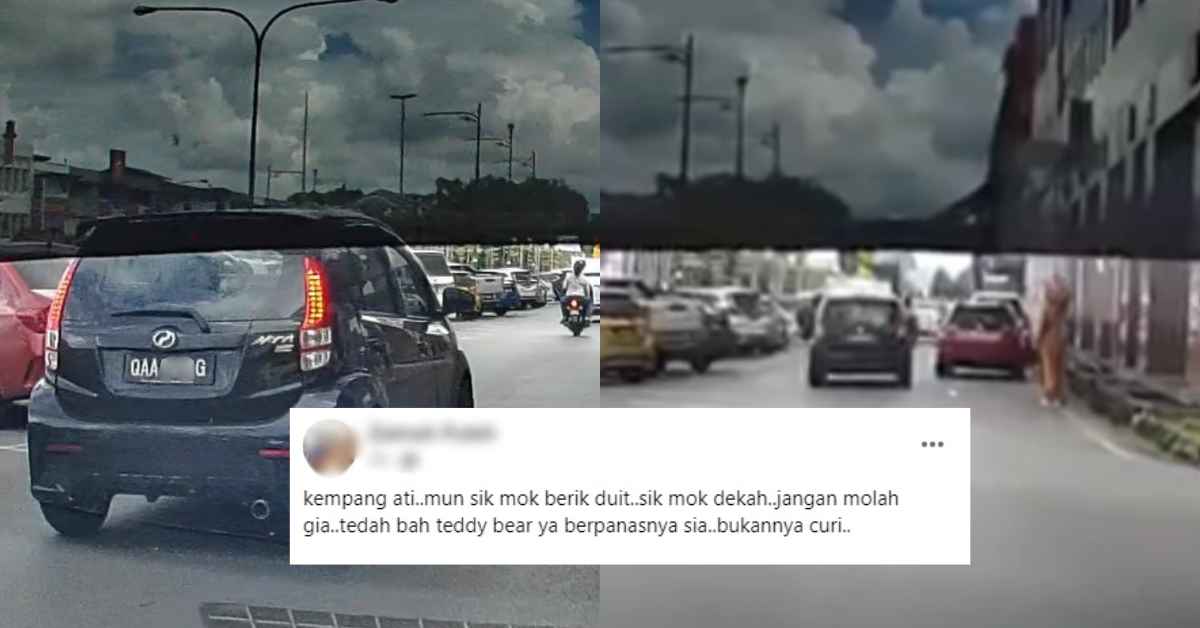 Selamba Baling Botol Pada Maskot, Warga Kuching 'Sekolahkan' Pemandu King Myvi Ini