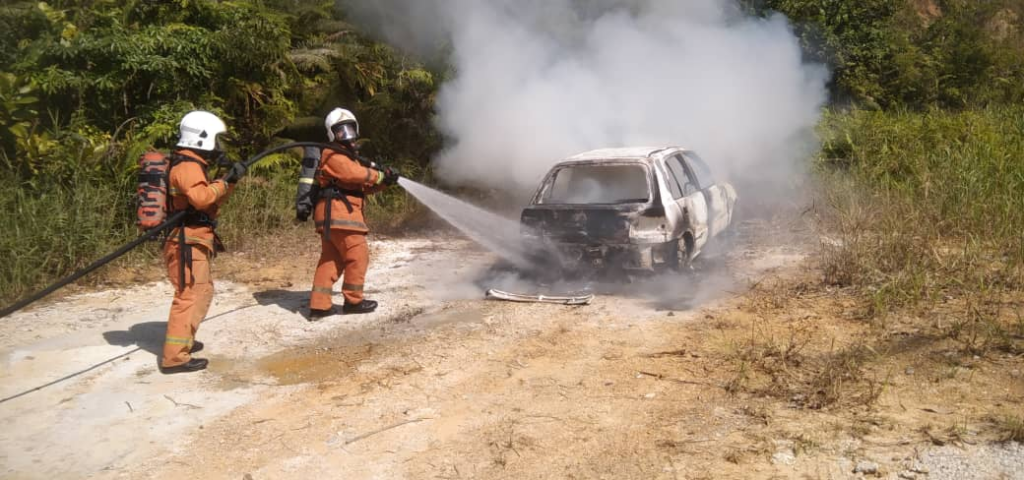Penemuan Mayat Rentung Dalam Kereta Terbakar Jadi Tanda Tanya Warga Sri Aman