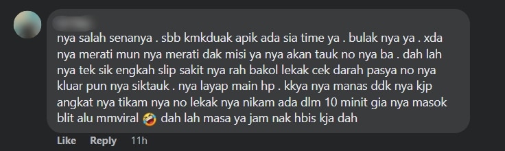 Susulan Tular Isu Jururawat Leka Di Klinik Di Samarahan, Netizen Dedah Sikap Individu Ini