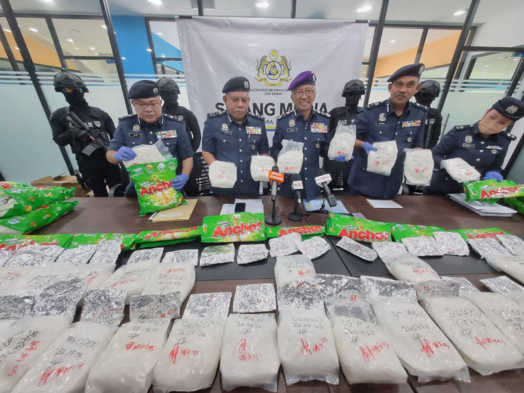 Disangka Serbuk Pencuci, Rupanya Syabu Bernilai RM 3.36 Juta Diseludup Ke Sabah