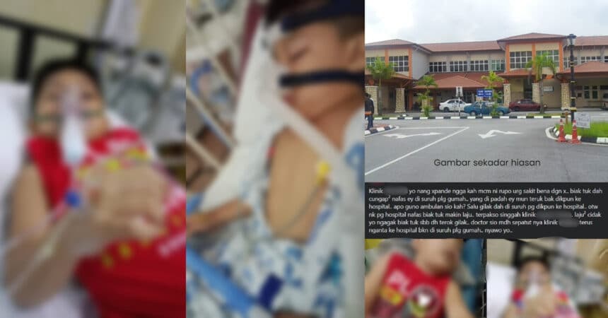 Anak Dah Tercungap-Cungap, Ibu Di Asajaya Bengang Dengan Perkhidmatan Klinik Ini