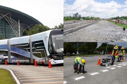 Bakal Siap November Ini, Laluan Percubaan ART Kuching-Samarahan Kini Giat Dijalankan