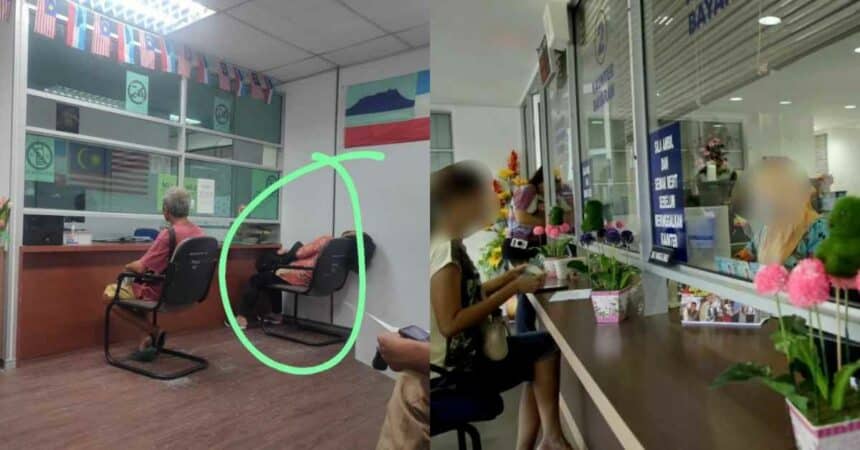 Berjam Menunggu, Tular Foto Individu Tertidur Di Kaunter Kerajaan Raih Perhatian Netizen