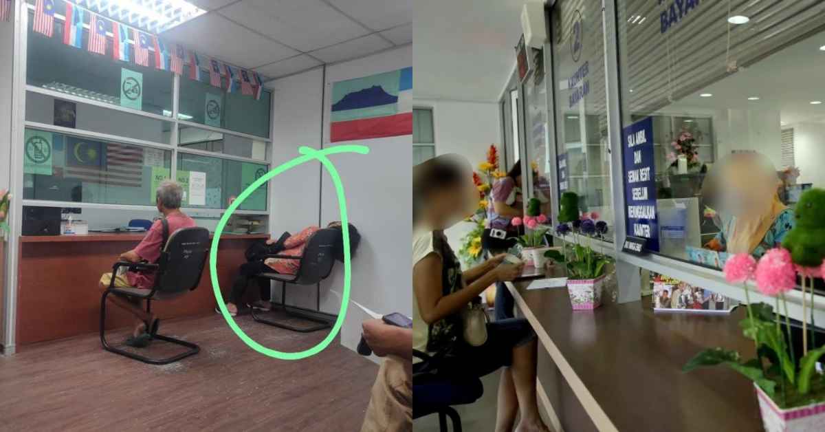 Berjam Menunggu, Tular Foto Individu Tertidur Di Kaunter Kerajaan Raih Perhatian Netizen