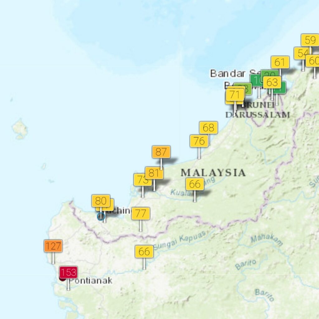 Netizen Risau Jerebu Kembali, Kuching Catat Antara Kedudukan Teratas Pencemaran Udara Di Dunia Hari Ini