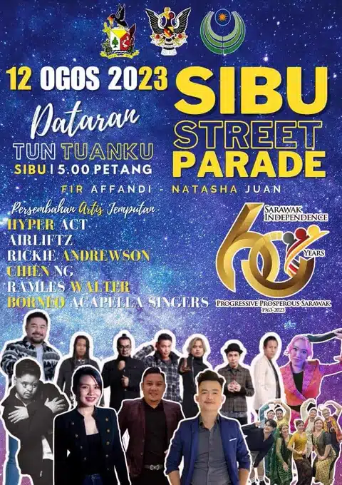 Beberapa Jalan Akan Ditutup Pada 12 Ogos Bagi Sibu Street Parade