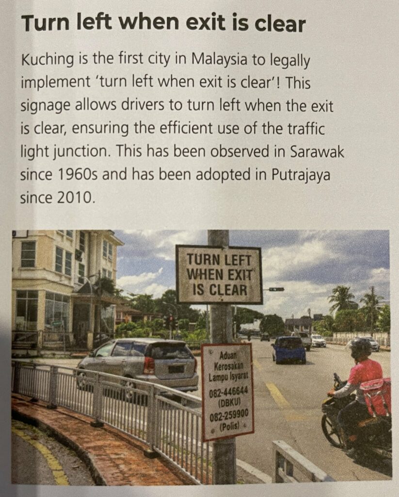 Kuching Bandar Pertama Di Malaysia Guna Papan Tanda 'Belok Kiri Jika Tiada Kenderaan'