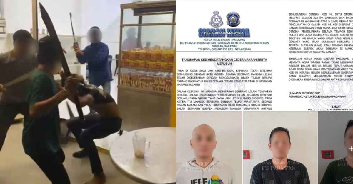 Gara-Gara Nafi Berhutang, Lelaki Parah Ditetak Lima Individu Di Jalan Palma Matang