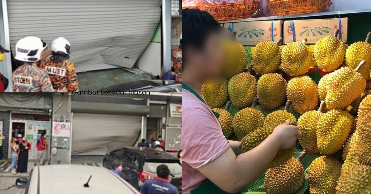 Harga Durian Jadi RM3,000 Gara-Gara 'Rudu' Pintu Kedai Di Kuching, Lelaki Ini Dikenakan Denda