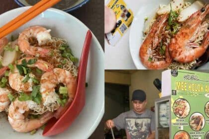 Hidangan Mi Kolok 'Seafood' Jadi Sajian Istimewa Di Mi Kolok Awin Jalan Padungan