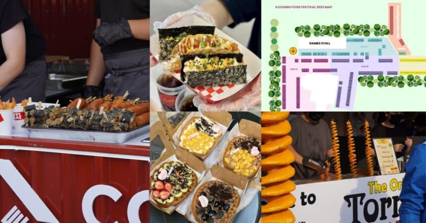 Kembali Meriahkan Kuching, Ini Adalah Senarai Vendor Dan Peta Dalam Kuching Food Festival