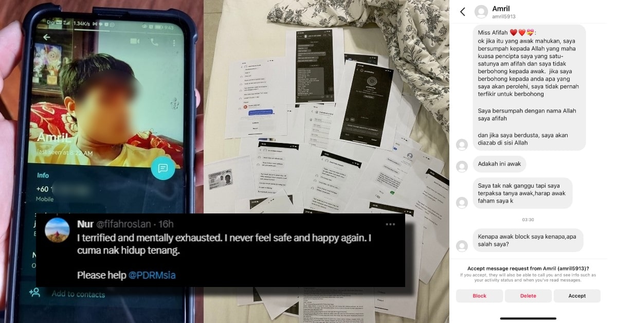Lagi Kes Stalker Psiko, Wanita Ini Dedah Dirinya Diganggu Bekas Pekerjanya Sendiri Lebih Setahun