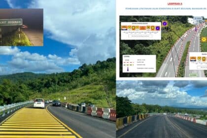 Memudahkan Kerja Jalan Raya, Laluan Sementara Di Bukit Begunan Kini Dibuka