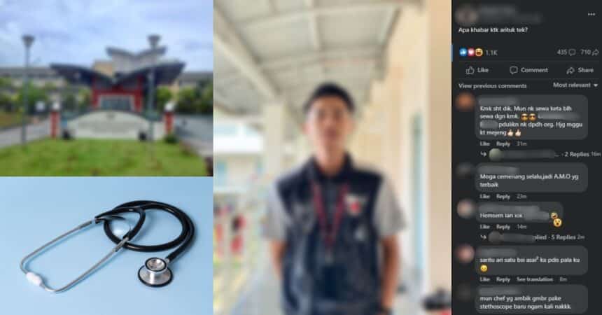 Muat Naik Gambar Dengan Stetoskop Di Kuching, Netizen Backup Pemuda Ini Dari 'Senior Toxic'