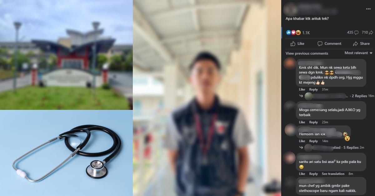 Muat Naik Gambar Dengan Stetoskop Di Kuching, Netizen Backup Pemuda Ini Dari 'Senior Toxic'