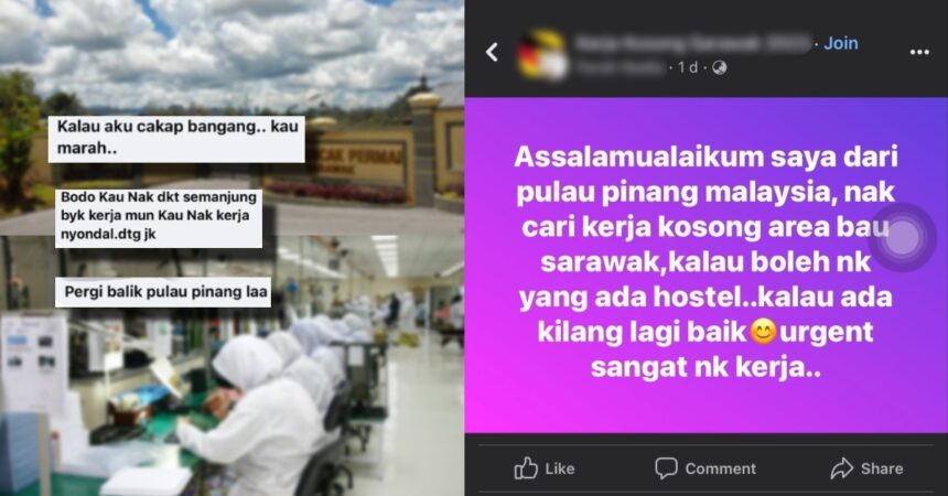 Niat Mahu Cari Kerja Di Sarawak, Wanita Ini Terkilan Cara Jawab Kasar Netizen Sarawak