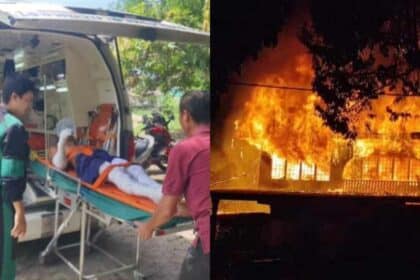 Niat Nak Bakar Rumah Jiran Tak Kesampaian, Lelaki Melecur Separuh Badan Ketika Simbah Petrol