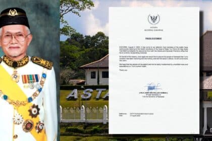 [RASMI] Astana Sarawak Keluar Kenyataan, TYT Sarawak Kini Beransur Pulih