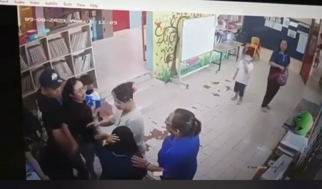 Netizen Puas Hati, Bapa Serang Pengasuh Dera Anaknya Di Sabah Pula Tular
