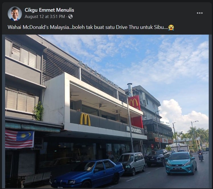 'Tiap Kali Pergi Mesti Baris Panjang', Netizen Mohon McDonald's Buka Satu Lagi Cawangan Di Sibu