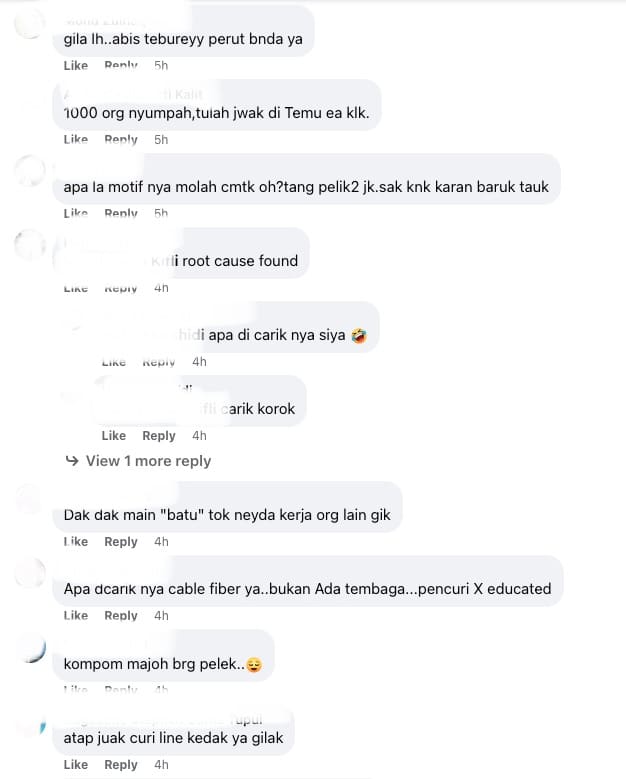 Demi Mahu Mencuri, Individu Selongkar Peti Talian Telefon Dan Internet Di Samariang